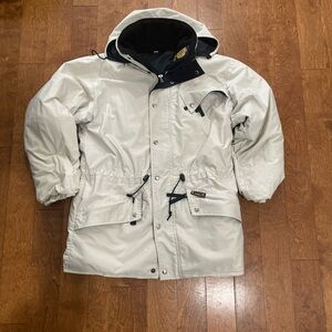 Black and White Hooded Jacket
